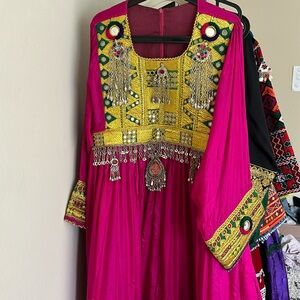 Pink Afghan Dress. 3 piece